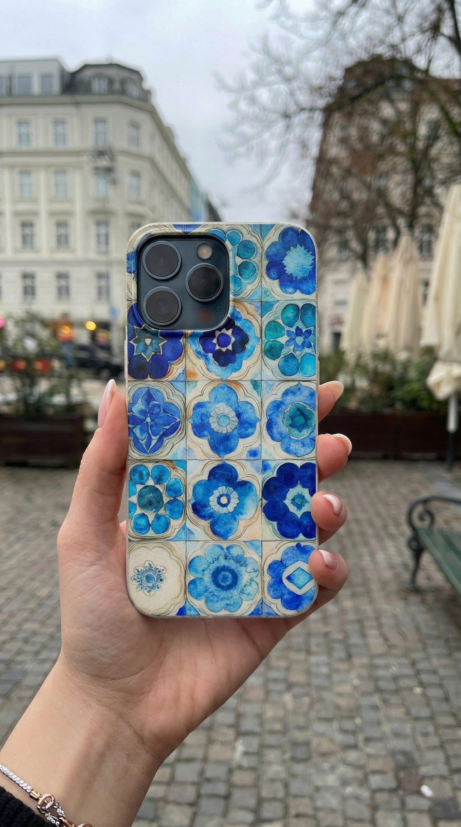 Indian Jaipur Blue Tiles